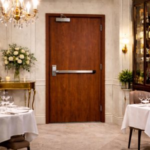 UL Fire Rating Wood Leaf & Steel Frame